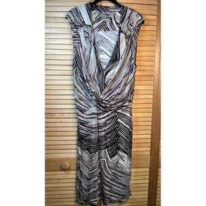 H Halston Heritage Faux Wrap Dress